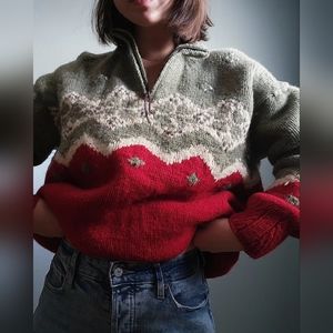 Vintage cowichan pullover